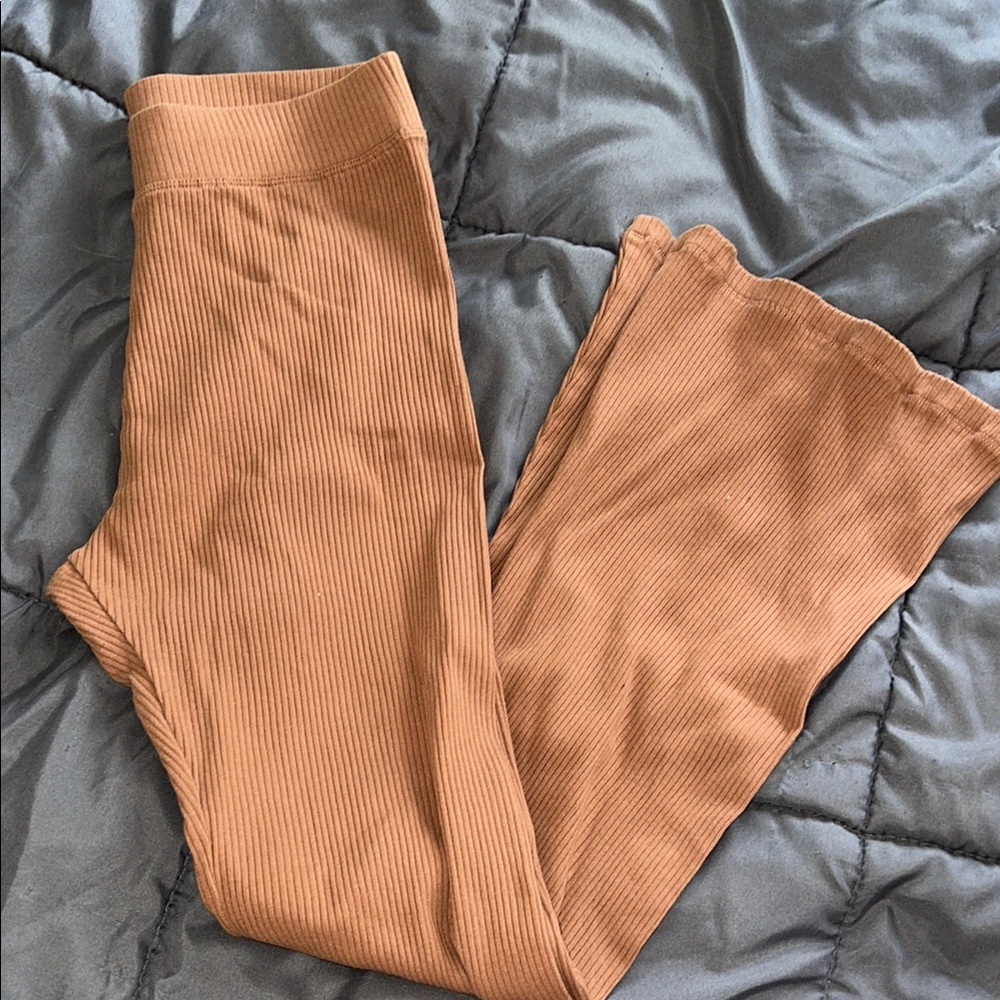 PINK Victoria's Secret Ribbed Tan Leggings